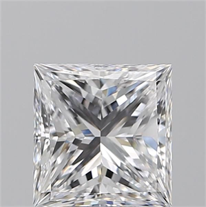 Foto Diamante Natural 3.01 quilates, Princesa , Color D, claridad IF y certificado GIA de
