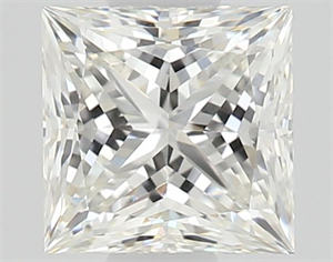 Picture of Natural Diamond 0.56 Carats, Princess with  Cut, I Color, VS2 Clarity and Certified by GIA