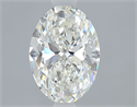 Natural Diamond 1.30 Carats, Oval with  Cut, I Color, VVS2 Clarity and Certified by GIA