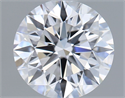 Lab Grown Diamond 1.42 Carats, Round with Ideal Cut, D Color, VVS1 Clarity and Certified by IGI