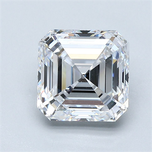 Picture of Natural Diamond 3.06 Carats, Asscher with  Cut, D Color, FL Clarity and Certified by GIA