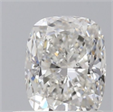 Natural Diamond 0.73 Carats, Cushion with  Cut, G Color, SI1 Clarity and Certified by GIA