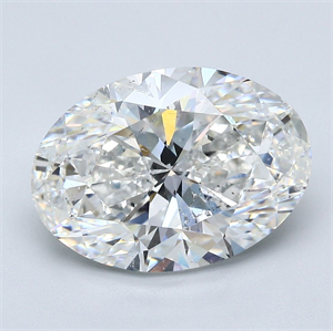Picture of Natural Diamond 5.01 Carats, Oval with  Cut, F Color, SI1 Clarity and Certified by GIA