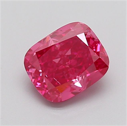 Picture of Lab Grown Diamond 1.54 Carats, CUSHION MODIFIED with  Cut, Fancy Vivid Pink Color, VS2 Clarity and Certified by IGI