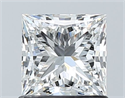 Natural Diamond 1.03 Carats, Princess with  Cut, F Color, VS1 Clarity and Certified by GIA