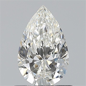 Picture of Natural Diamond 0.56 Carats, Pear with  Cut, G Color, VVS1 Clarity and Certified by GIA