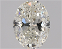 Natural Diamond 0.70 Carats, Oval with  Cut, J Color, VVS1 Clarity and Certified by GIA