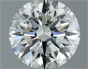 Diamante Natural 0.70 quilates, Redondo , Color J, claridad SI2 y certificado GIA