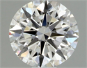 Natural Diamond 0.43 Carats, Round with Excellent Cut, F Color, IF Clarity and Certified by GIA