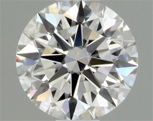 Picture of Natural Diamond 0.43 Carats, Round with Excellent Cut, F Color, IF Clarity and Certified by GIA