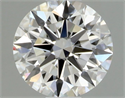 Diamante Natural 0.43 quilates, Redondo , Color F, claridad IF y certificado GIA