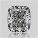 Natural Diamond 0.51 Carats, Cushion with  Cut, J Color, VS1 Clarity and Certified by GIA