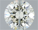 Natural Diamond 1.50 Carats, Round with Excellent Cut, L Color, SI1 Clarity and Certified by IGI