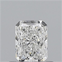 Natural Diamond 0.50 Carats, Radiant with  Cut, E Color, VS1 Clarity and Certified by GIA