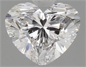 Natural Diamond 1.70 Carats, Heart with  Cut, D Color, VS2 Clarity and Certified by GIA