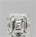 Natural Diamond 5.06 Carats, Asscher with  Cut, H Color, VS2 Clarity and Certified by GIA