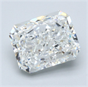 Natural Diamond 4.03 Carats, Radiant with  Cut, G Color, VS1 Clarity and Certified by GIA