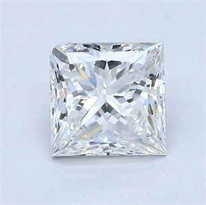 Foto Diamante Natural 1.01 quilates, Princesa , Color F, claridad VVS2 y certificado GIA de