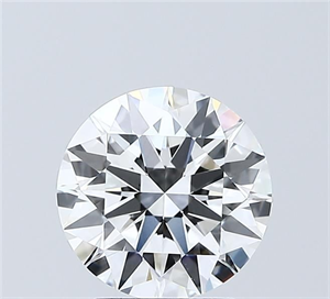 Picture of Lab Grown Diamond 2.01 Carats, Round with Ideal Cut, D Color, VVS1 Clarity and Certified by IGI