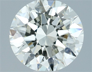 Picture of Natural Diamond 1.00 Carats, Round with Excellent Cut, J Color, VVS2 Clarity and Certified by IGI