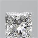 Natural Diamond 0.82 Carats, Princess with  Cut, H Color, VS1 Clarity and Certified by GIA