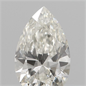 Natural Diamond 0.25 Carats, Pear with  Cut, H Color, VS1 Clarity and Certified by IGI