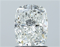 Natural Diamond 1.20 Carats, Cushion with  Cut, H Color, SI1 Clarity and Certified by GIA