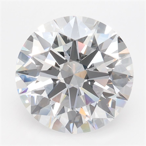 Picture of Lab Grown Diamond 3.62 Carats, Round with Excellent Cut, D Color, VVS1 Clarity and Certified by GIA