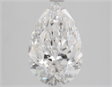 Natural Diamond 2.60 Carats, Pear with  Cut, E Color, IF Clarity and Certified by GIA
