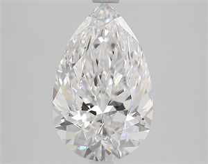 Picture of Natural Diamond 2.60 Carats, Pear with  Cut, E Color, IF Clarity and Certified by GIA