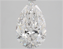 Natural Diamond 2.60 Carats, Pear with  Cut, E Color, IF Clarity and Certified by GIA