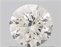 Natural Diamond 0.70 Carats, Round with Very Good Cut, H Color, VVS2 Clarity and Certified by IGI
