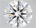 Lab Grown Diamond 4.07 Carats, Round with Ideal Cut, E Color, VVS2 Clarity and Certified by IGI