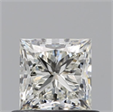 Natural Diamond 0.70 Carats, Princess with  Cut, J Color, VS1 Clarity and Certified by GIA