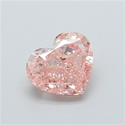 Picture of Lab Grown Diamond 2.02 Carats, Heart with  Cut, Fancy Intense Pink Color, VS2 Clarity and Certified by IGI