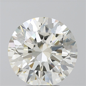 Picture of Natural Diamond 4.51 Carats, Round with Excellent Cut, K Color, SI1 Clarity and Certified by GIA
