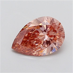 Picture of Lab Grown Diamond 2.09 Carats, Pear with  Cut, Fancy Brown Color, VS1 Clarity and Certified by IGI