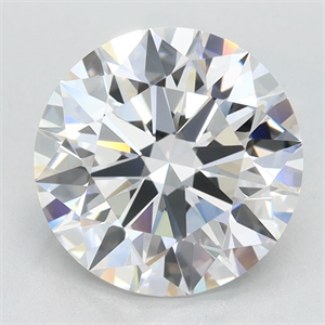 Picture of Lab Grown Diamond 2.54 Carats, Round with Excellent Cut, D Color, VVS1 Clarity and Certified by GIA
