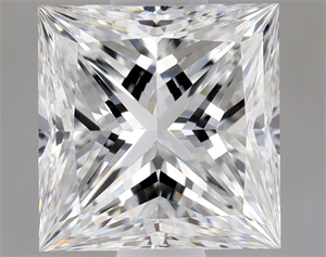 Picture of Natural Diamond 0.70 Carats, Princess with  Cut, E Color, VS1 Clarity and Certified by GIA
