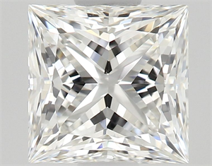 Picture of Natural Diamond 0.73 Carats, Princess with  Cut, G Color, VS2 Clarity and Certified by GIA