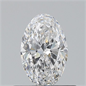 Natural Diamond 0.50 Carats, Oval with  Cut, D Color, VS1 Clarity and Certified by GIA