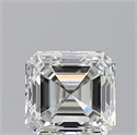 Natural Diamond 0.70 Carats, Asscher with  Cut, I Color, VVS1 Clarity and Certified by GIA