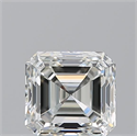 Natural Diamond 0.70 Carats, Asscher with  Cut, I Color, VVS1 Clarity and Certified by GIA