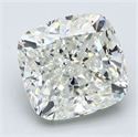 Natural Diamond 5.31 Carats, Cushion with  Cut, J Color, SI1 Clarity and Certified by GIA