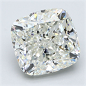 Natural Diamond 5.31 Carats, Cushion with  Cut, J Color, SI1 Clarity and Certified by GIA