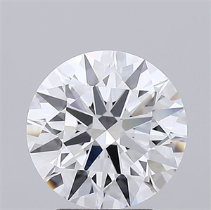 Picture of Lab Grown Diamond 2.55 Carats, Round with Ideal Cut, E Color, IF Clarity and Certified by IGI
