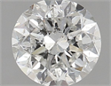 Natural Diamond 1.20 Carats, Round with Fair Cut, G Color, SI2 Clarity and Certified by HRD