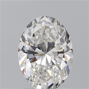 Picture of Natural Diamond 1.50 Carats, Oval with  Cut, G Color, SI1 Clarity and Certified by GIA