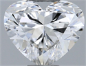 Natural Diamond 0.37 Carats, Heart with  Cut, G Color, VVS2 Clarity and Certified by GIA
