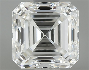 Foto Diamante Natural 0.91 quilates, Asscher , Color G, claridad VS2 y certificado GIA de